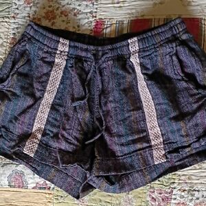 EARTHBOUND Women's Purple and Black Athletic Shorts
